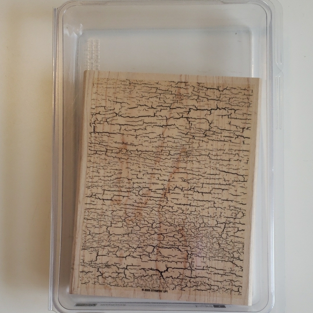 Wooden Crackle Pattern Stamp